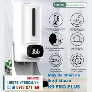 Máy đo nhiệt độ và khử trùng tay K9 Pro Plus (tặng kèm giá đỡ)